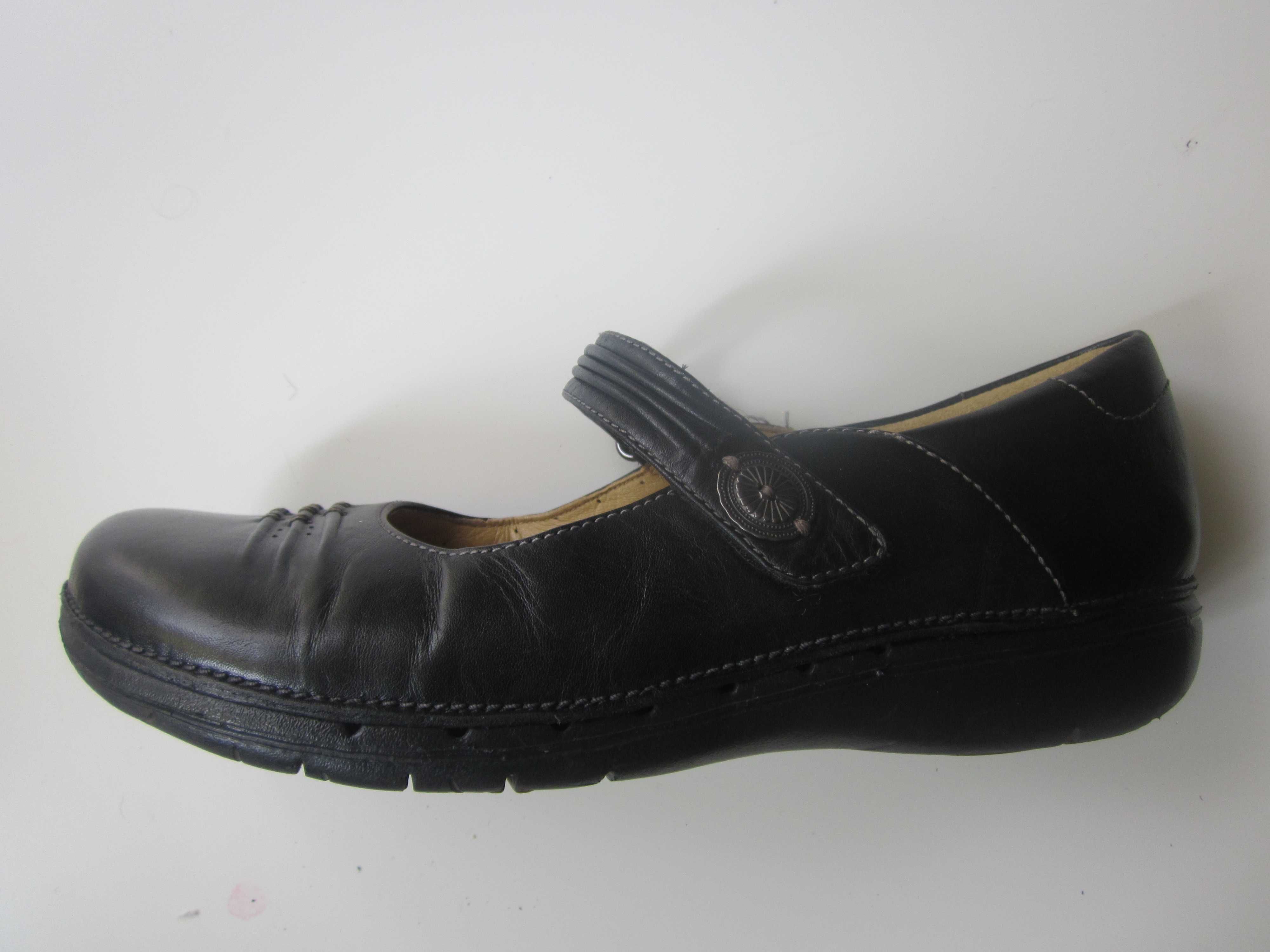 CLARKS STRUCTURE Balerinki r.40 26cm SKÓRA Stan J.NOWE Okazja