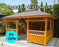 Altana drewniana Walencja. Altanka ogrodowa. Producent. Szybki montaż