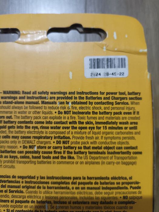 DeWalt DCB606 DCB609 20/60V Flexvolt