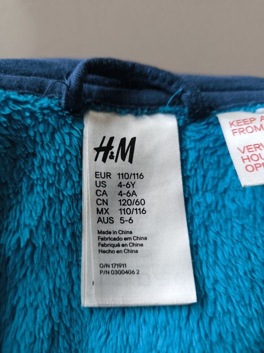 Халат дитячий Ведмідь  H&M 110-116 4-6 років