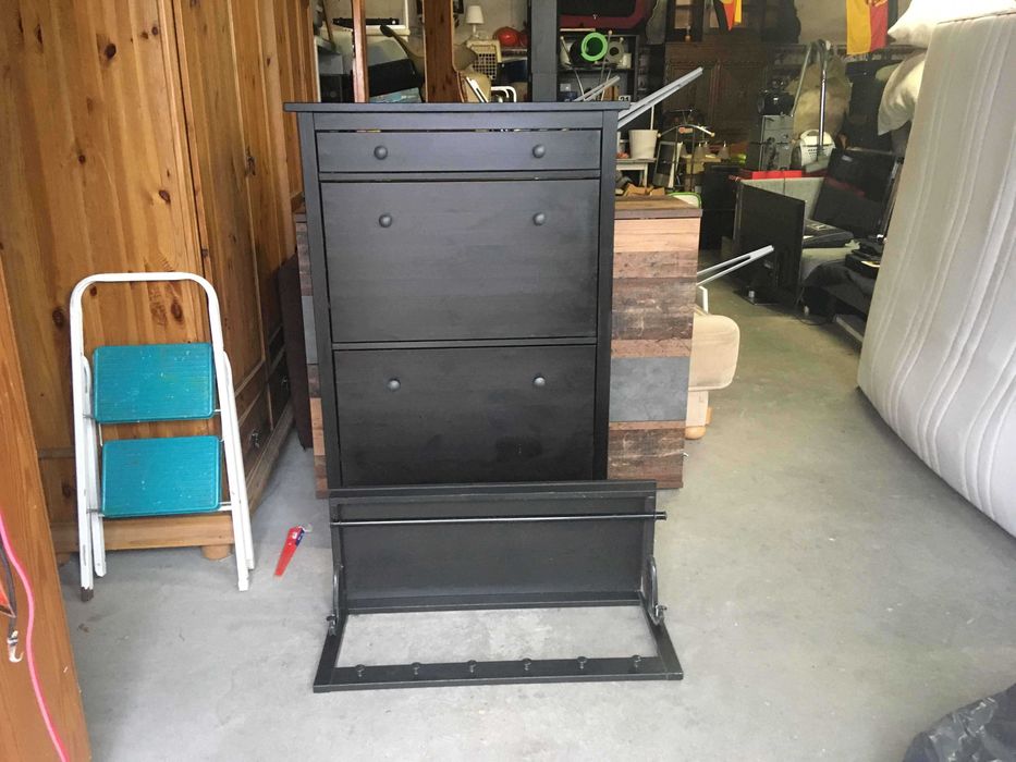 Szafka na buty wieszak półka Ikea Hemnes komplet