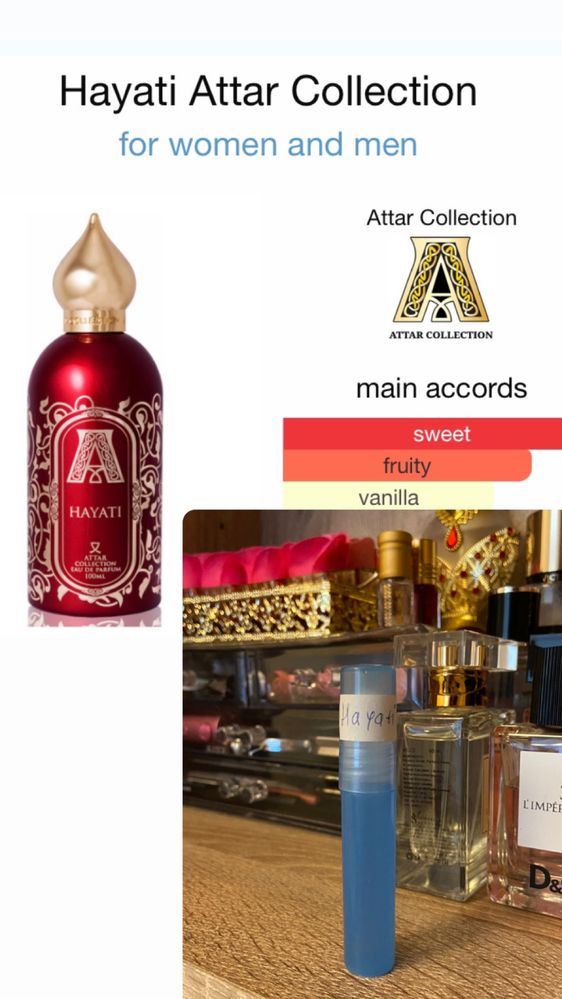 Perfumy Hayati od Attar w olejku, perfumy arabskie
