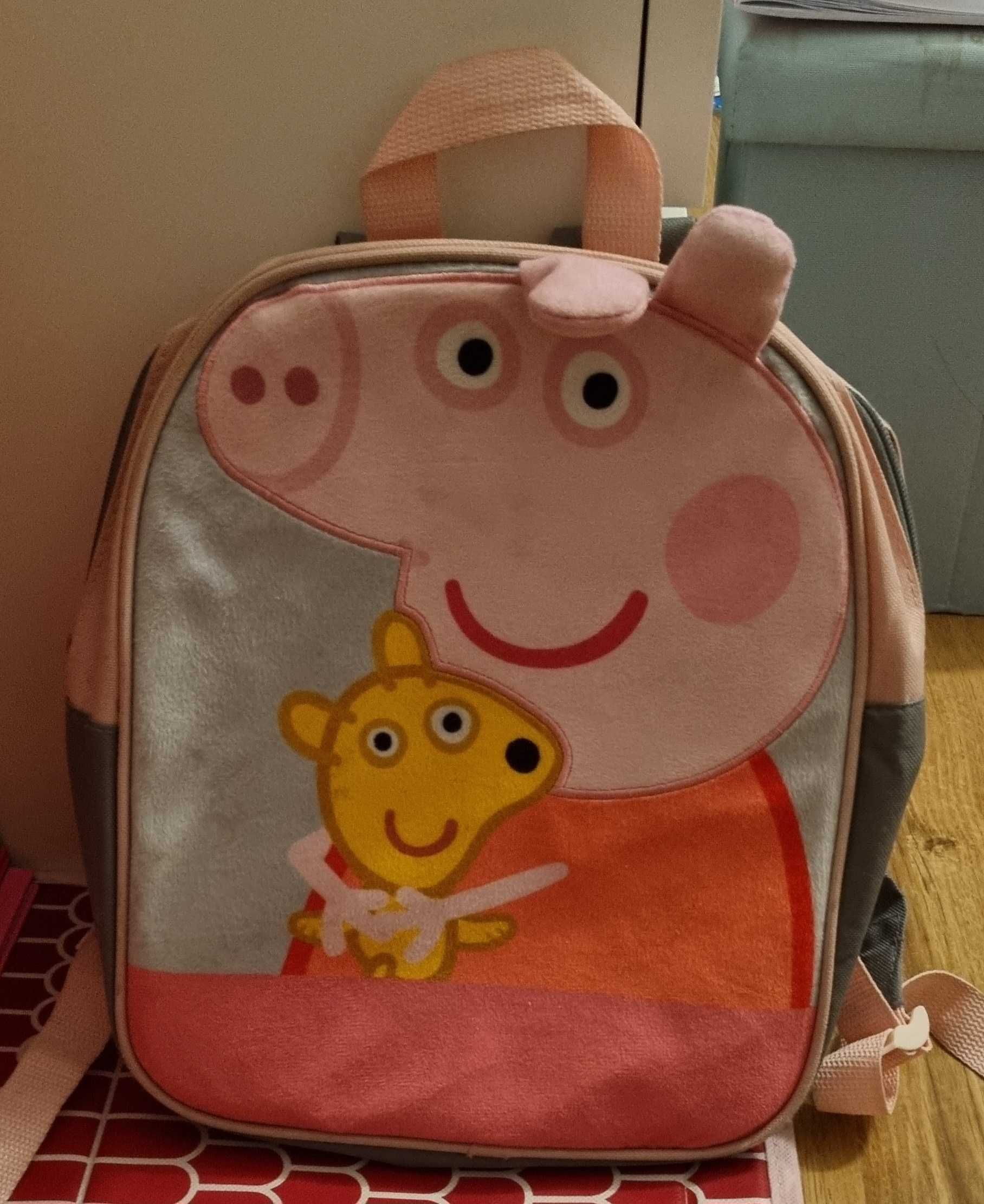 Świnka peppa plecak +ręcznik +rodzina świnek