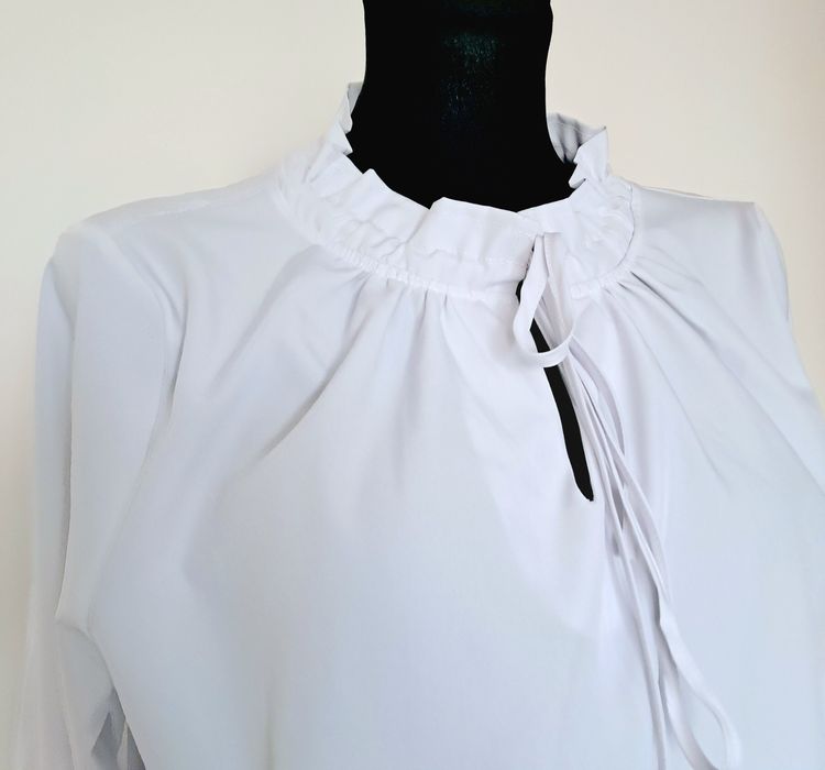 Bluzka koszula biała galowa L40 długi rękaw