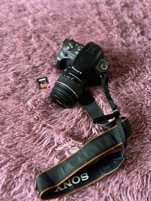 Sony alpha a330 bateria ładowarka karta pamieci