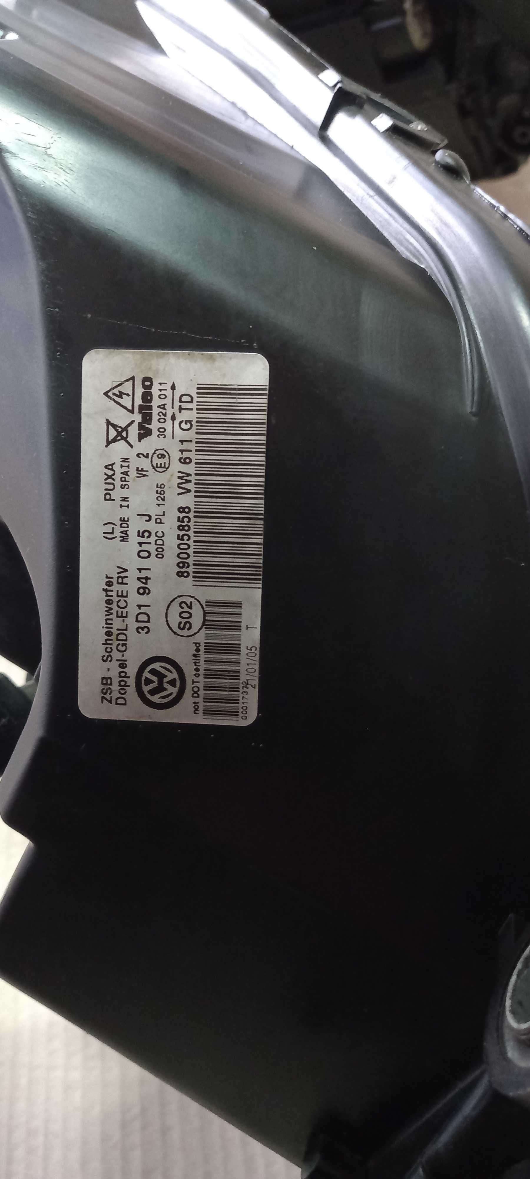 Lampa przód Volkswagen Phaeton Bi Xenon kpl Europa żarnik przetwornica