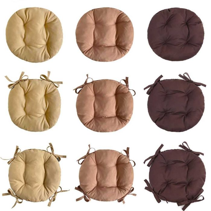 Подушки круглі на табуретки крісла стільці 30 см
