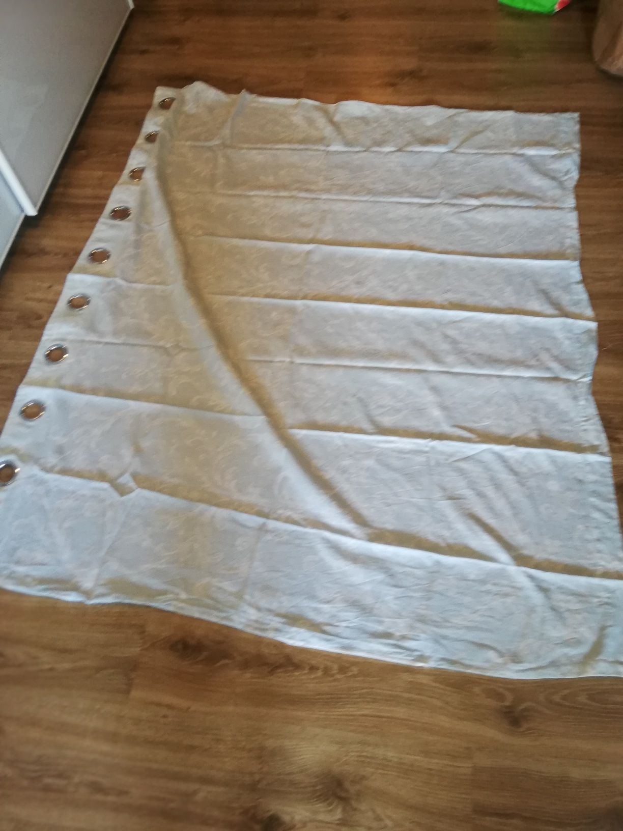 2 zasłony blekitne szerokość 160 cm długość 138 sz33 razem