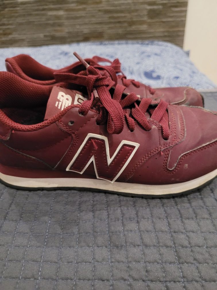 New Balance 500, bordowe, rozm 36, stan dobry