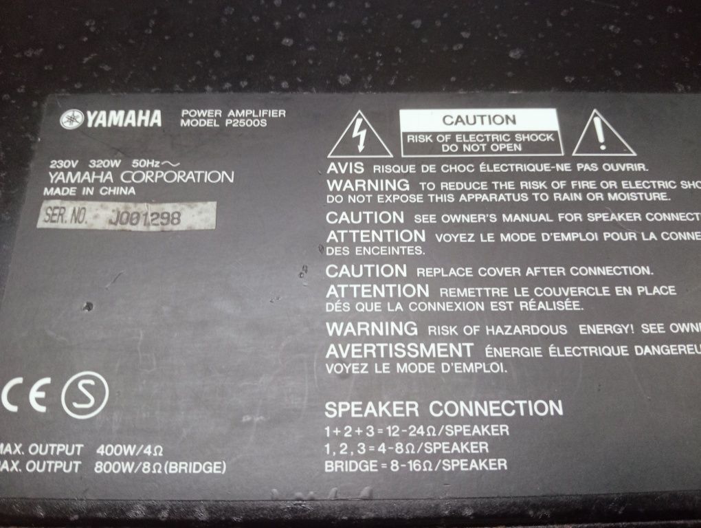 Amplificador Yamaha p2500S