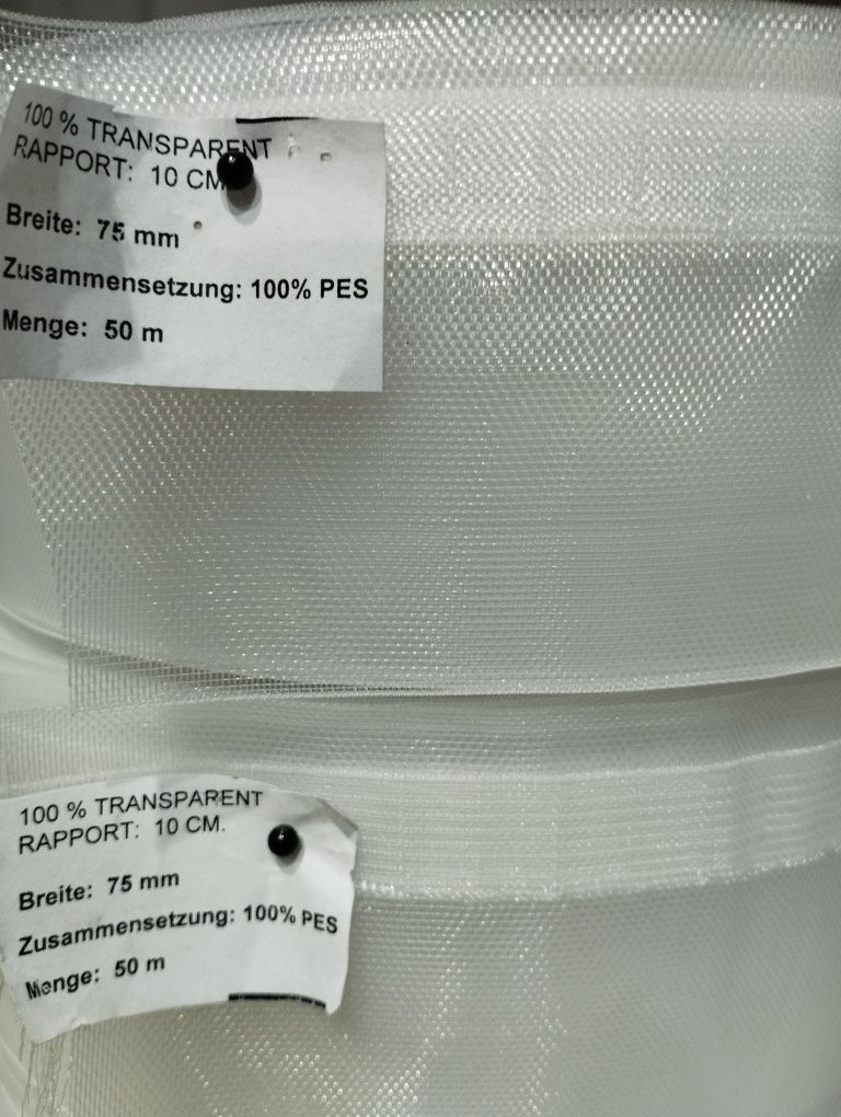 Taśma transparentna szer 7,5 cm . 340 metrów.
