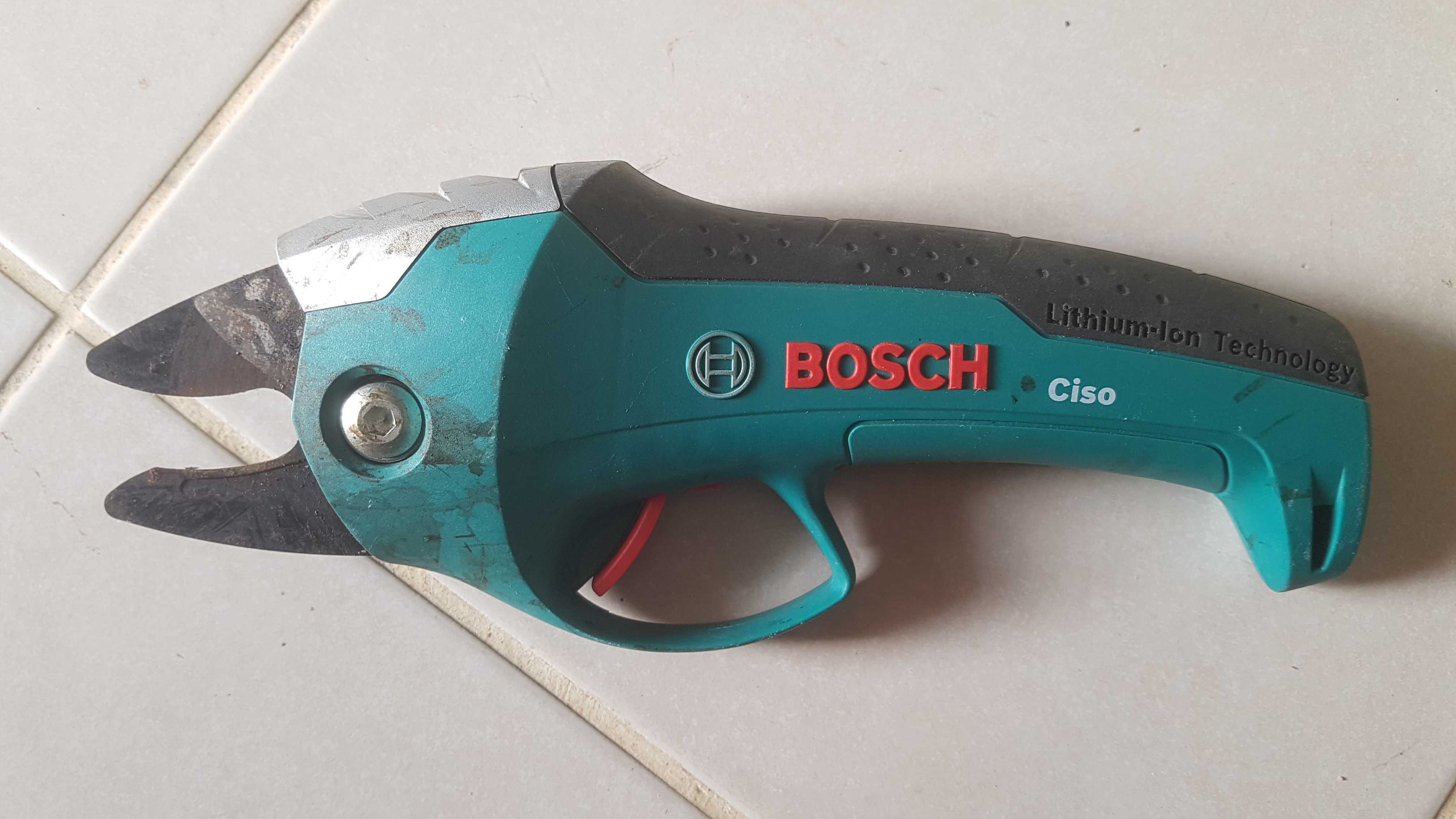 Dois fixadores para ramos de videiras, mais um Bosch CISO