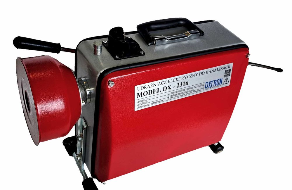 Udrażniacz Elektryczny 16mm Kanalizacyjny 2200W DxTron Model DX-2316