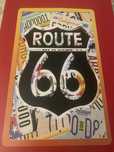 Placa metalica route 66