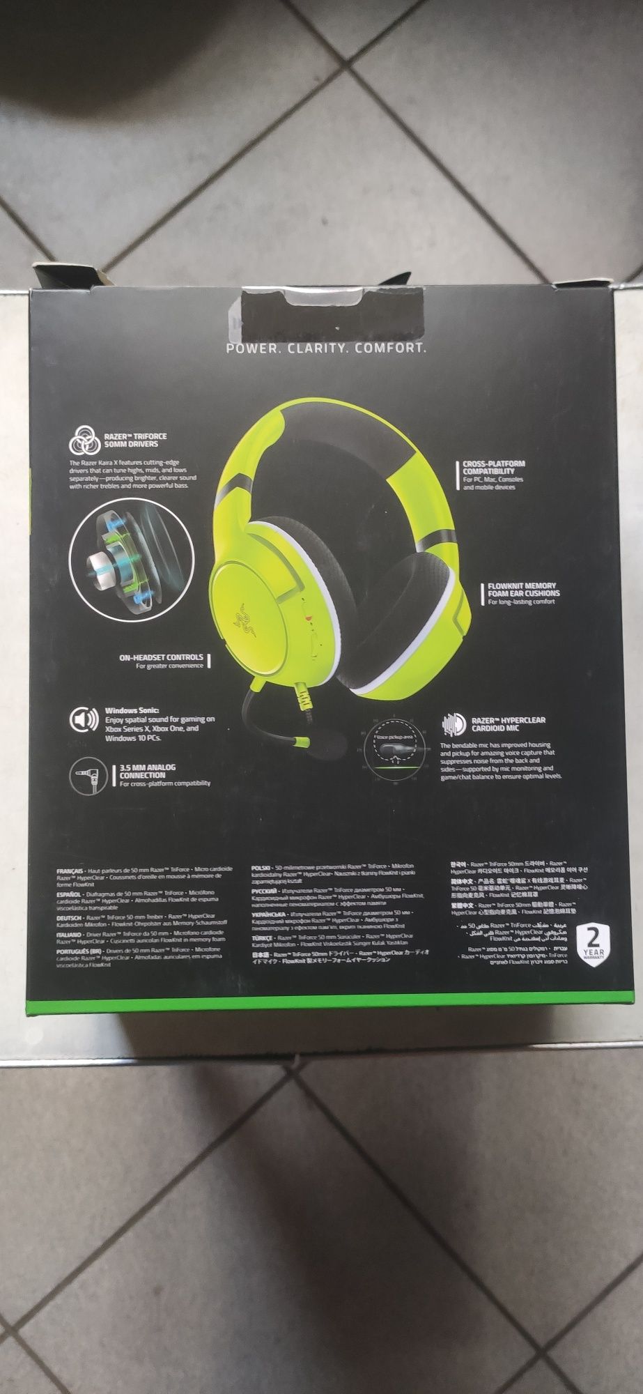 Навушники Razer Kaira X for Xbox Electric Volt (RZ04-03970600-R3M1)