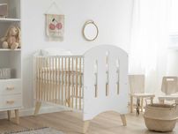 Meble Magnat Łóżeczko dziecięce 60x120 Baby Dream białe + sosna