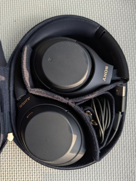 Słuchawki nauszne SONY WH-1000XM4 idealne ANC niebieskie