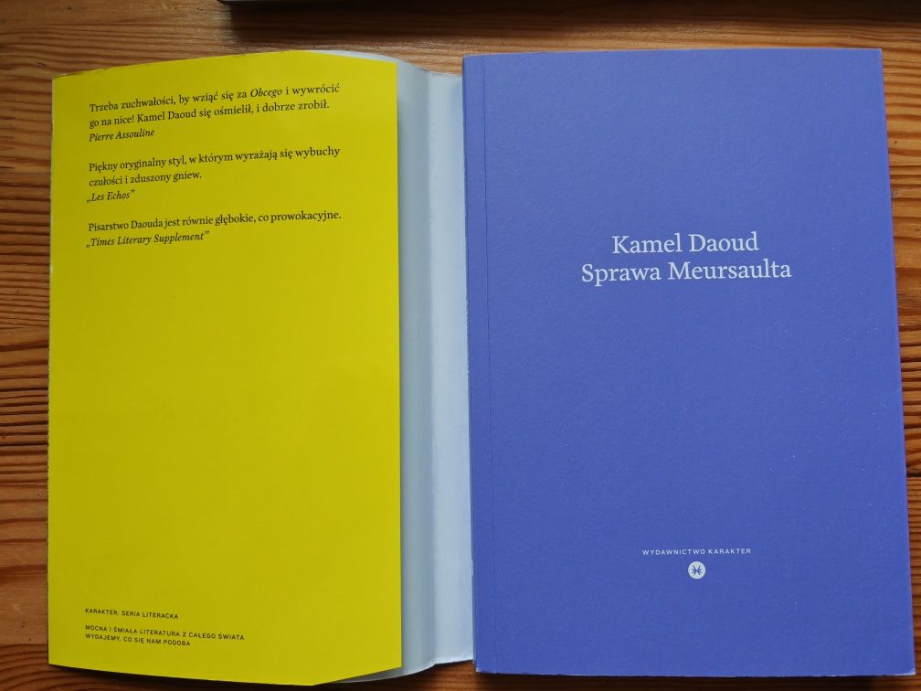 Kamel Daoud, Sprawa Meursaulta