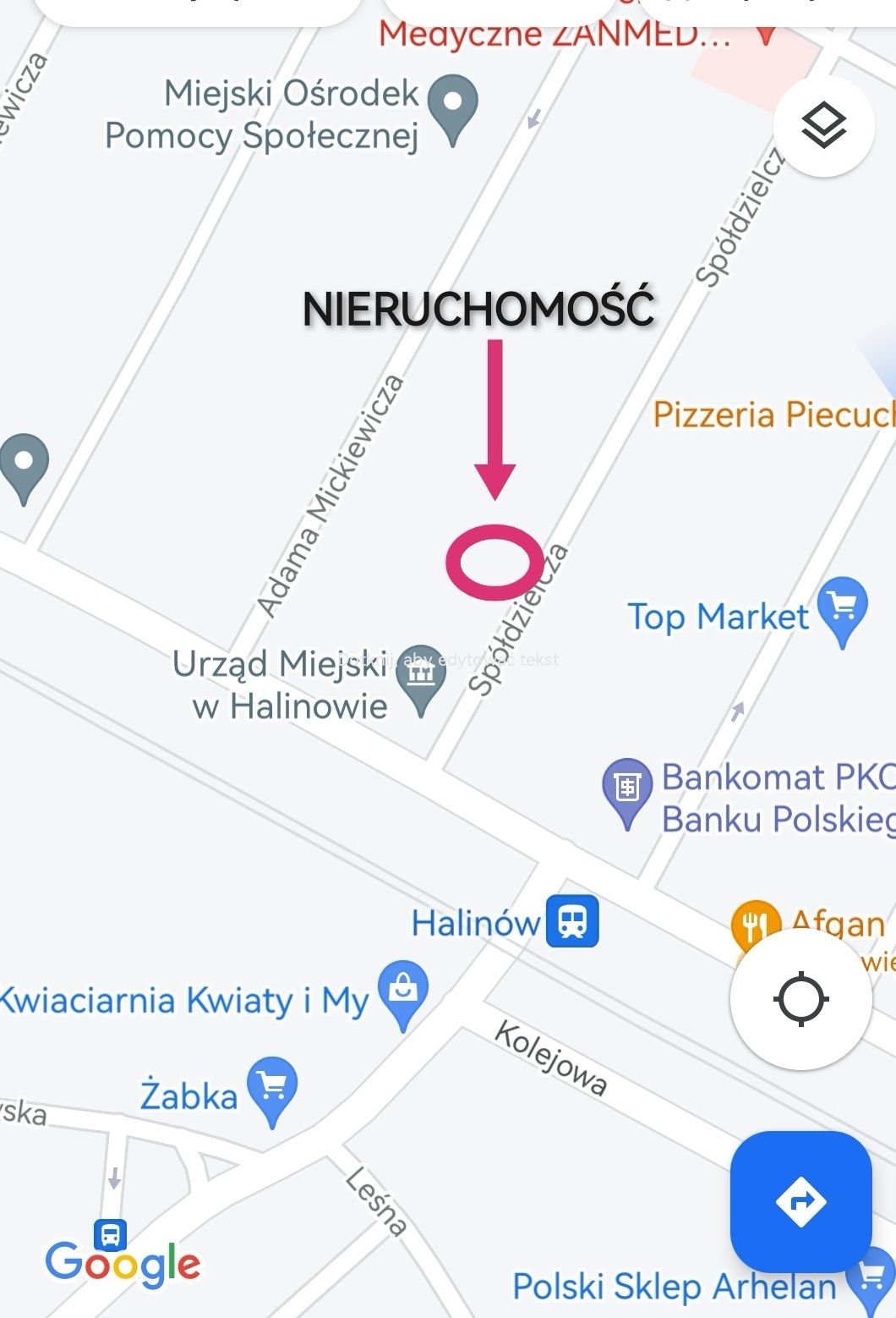 Nieruchomość na sprzedaż (Halinów ul. Spółdzielcza)