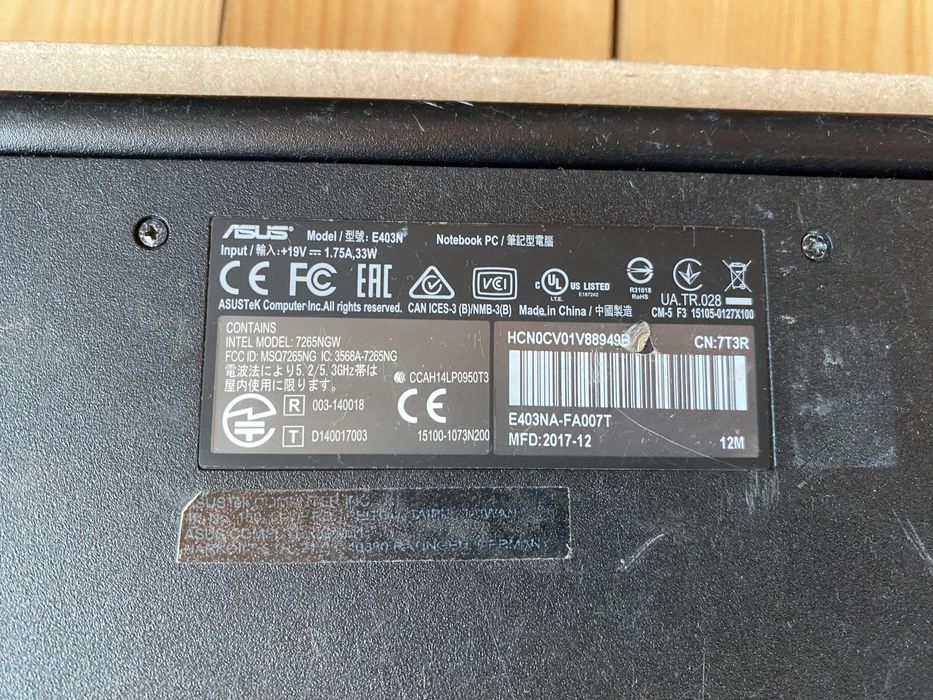 Ноутбук асус на запчастини е403n