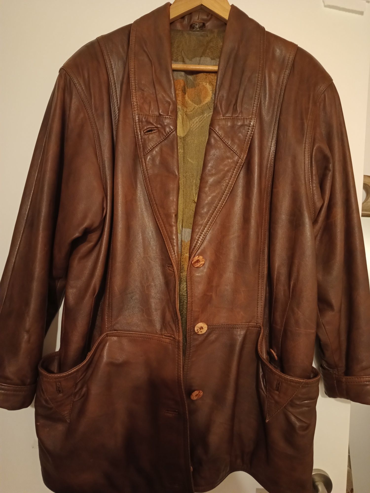Casaco de couro vintage