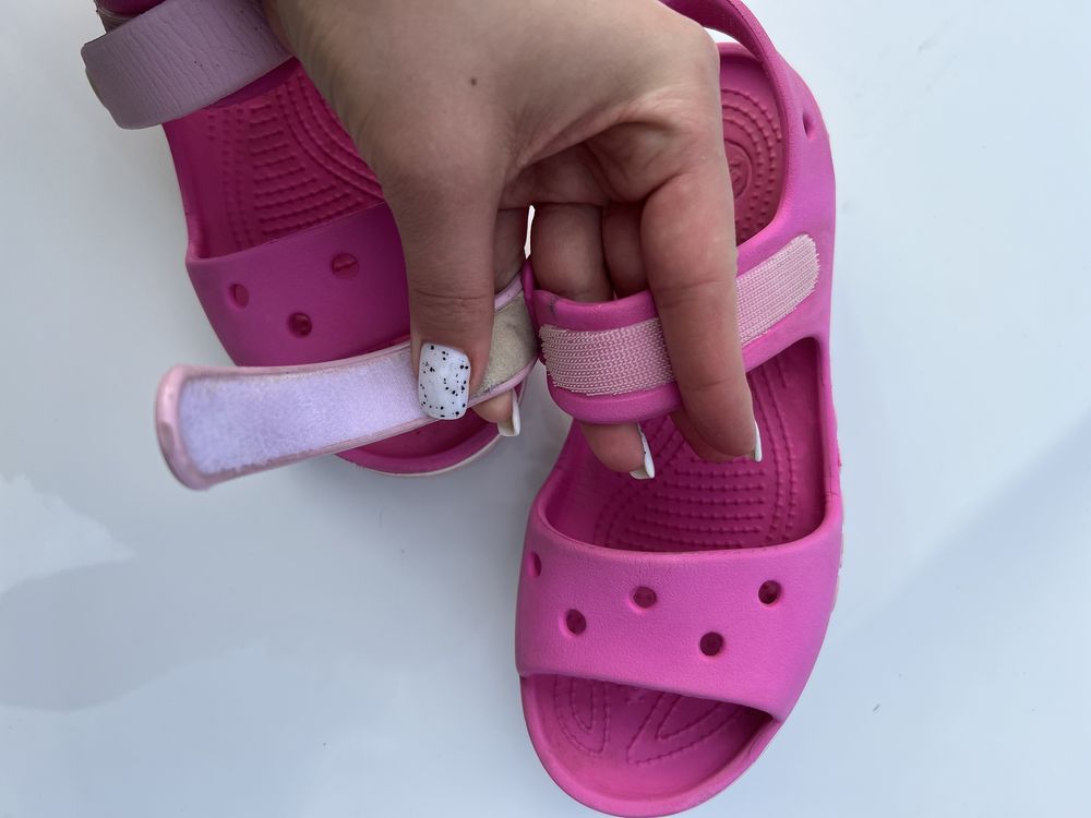 Дитячі крокси, сандалі Crocs Bayaband Sandal Kids Candy/Pink 32 розмір