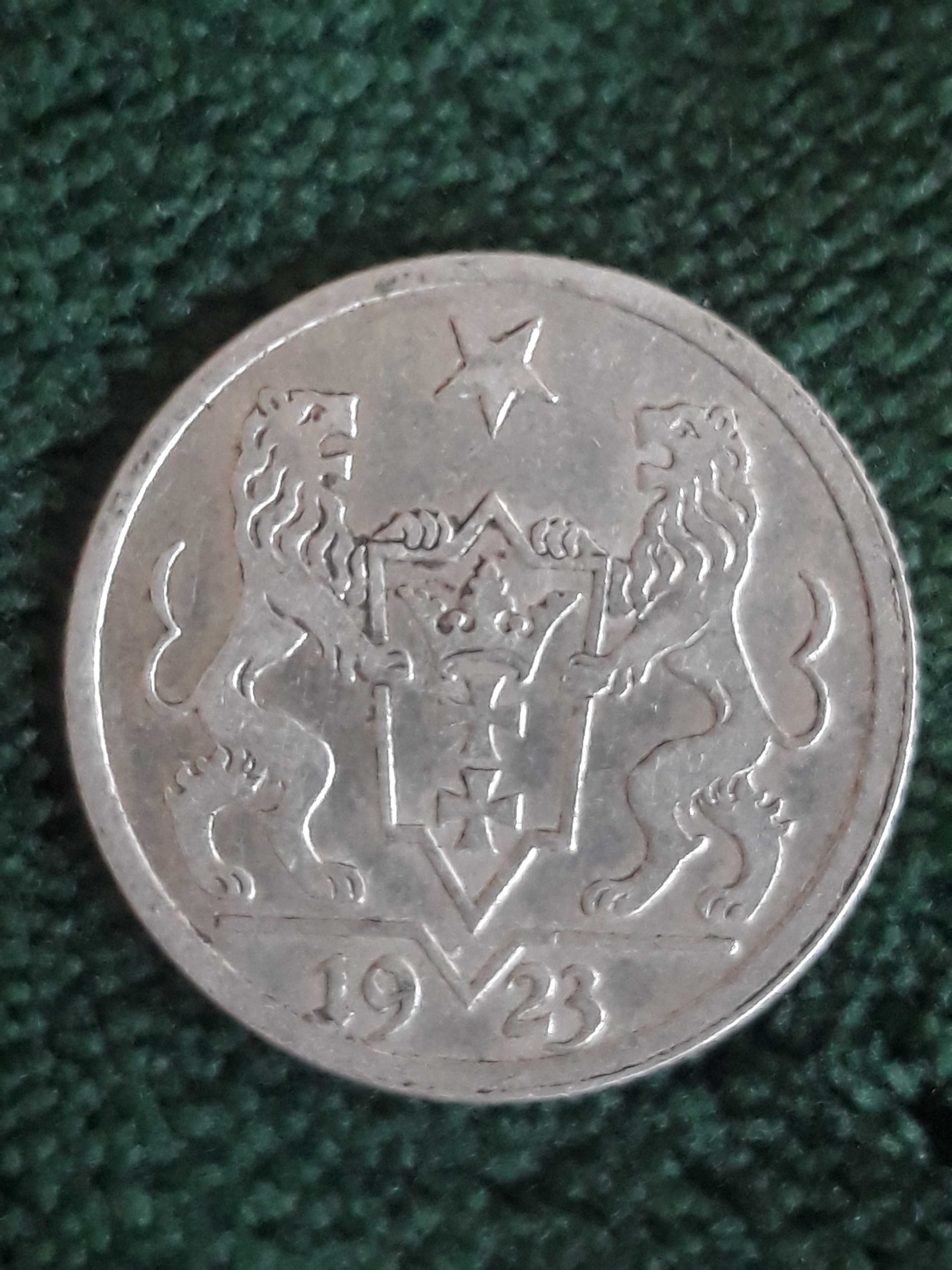 1 Gulden W.M. Gdańsk 1923 r. - nr. 2 - Piękne