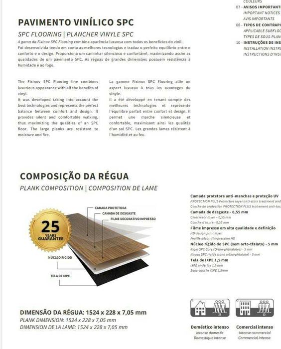 Pavimento VINILICO SPC 7 MM PREMIUM