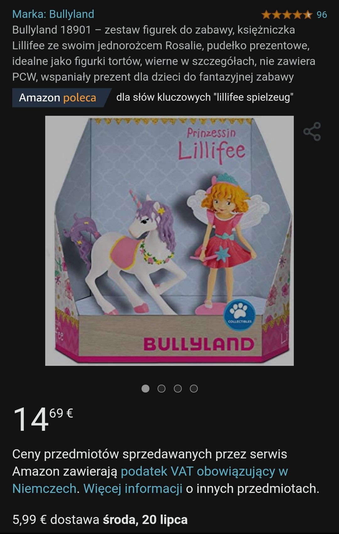 Księżniczka LilliFee Bullyland