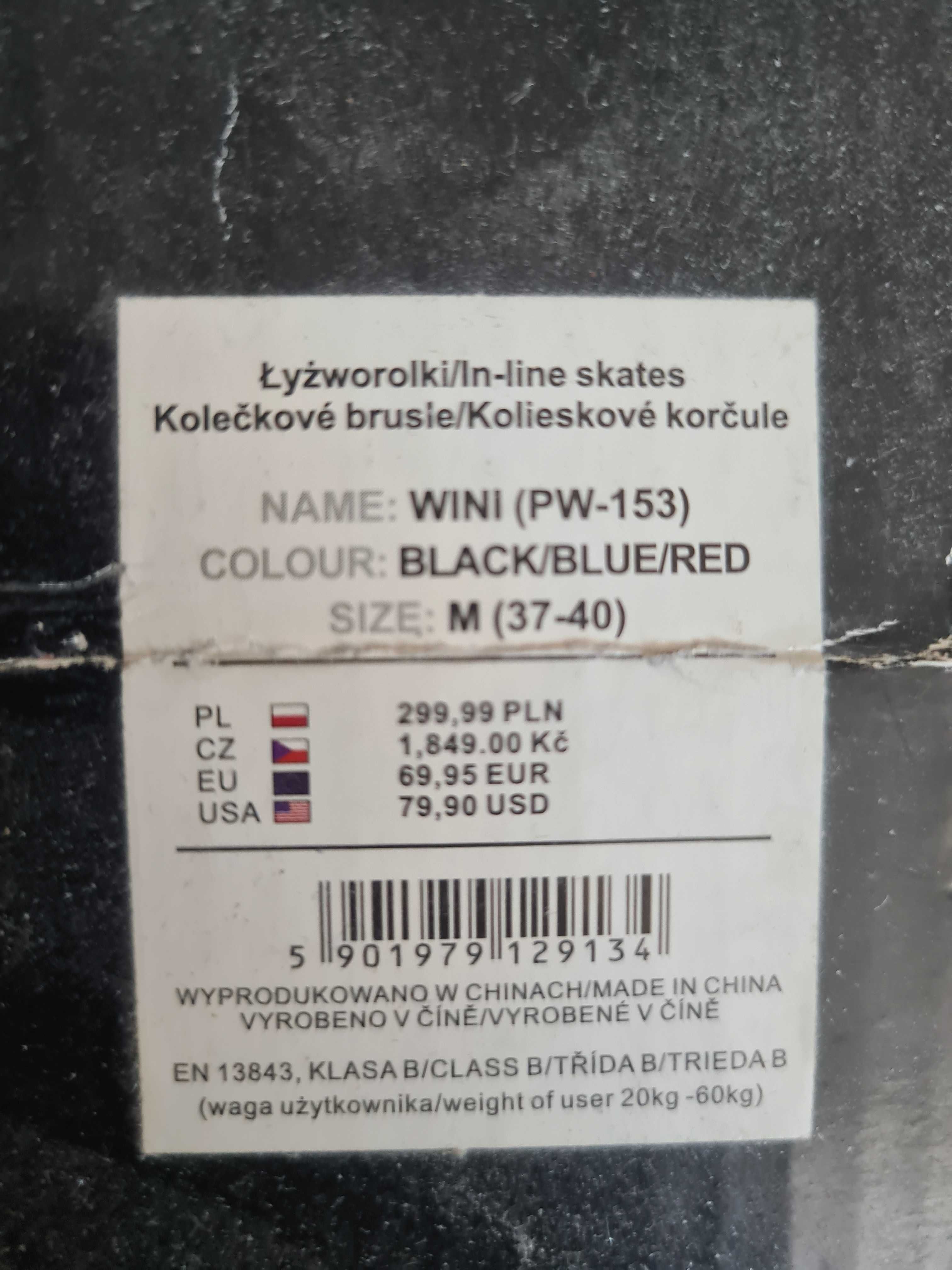 Rolki rozsuwane 37 do 40