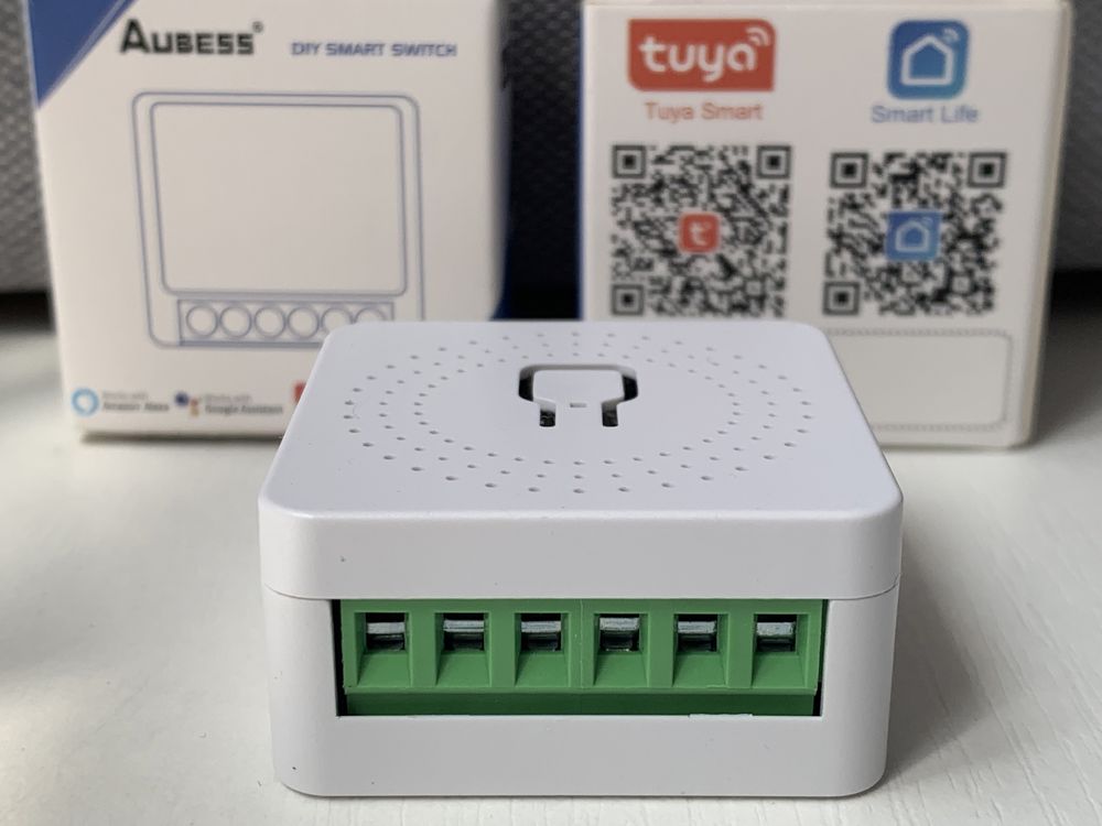 Wifi реле переключатель Tuya Mini Smart Switch 16A подрозетник, Таймер