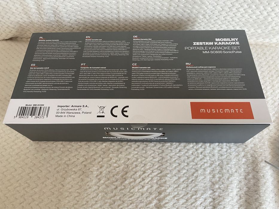 Nowy Zestaw Do Karaoke I Streamingu Musicmate Mm-Sc600 Sonicpulse