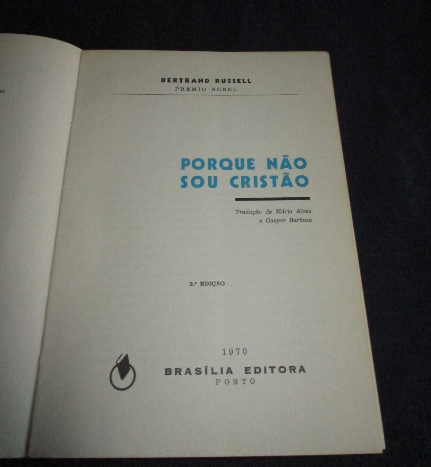 Livro Porque não sou cristão Bertrand Russell