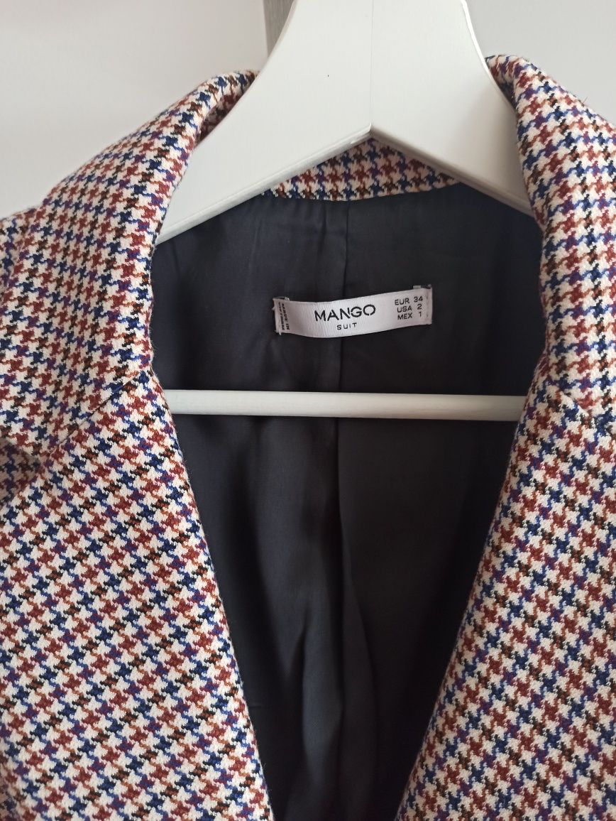 Marynarka Mango XS 34 Stan jak nowy Pepitka