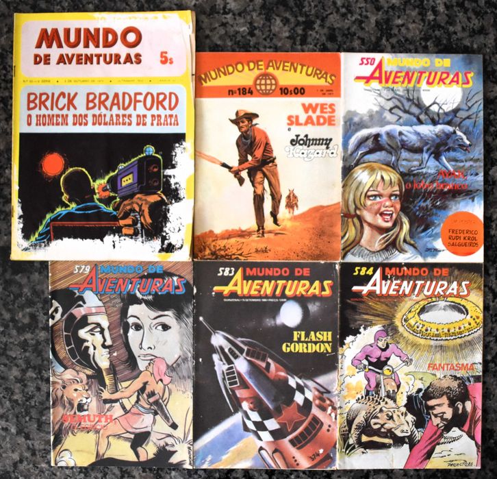Lote de 6 revistas "Mundo de Aventuras"