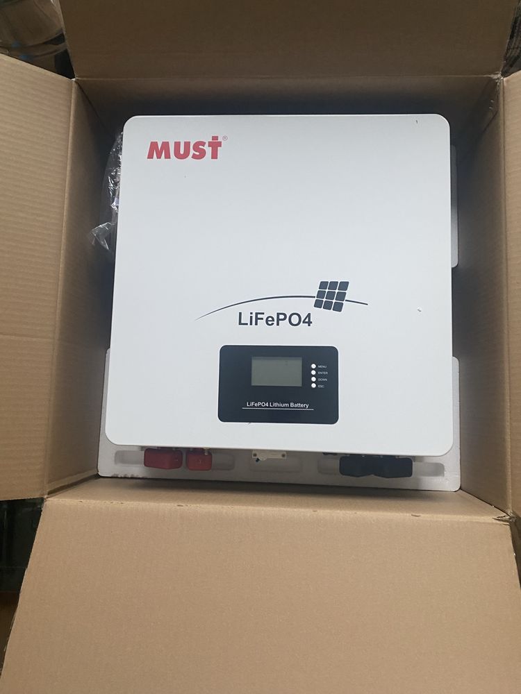 Нова батарея MUST LiFePO4 2.56 кВт·год (25.6V, 100Ah) – 15 000 грн