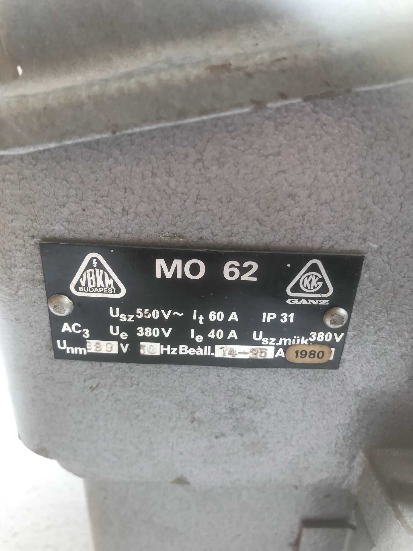 Wyłącznik Stycznik Olejowy MO-62 14-25A 3 fazowy