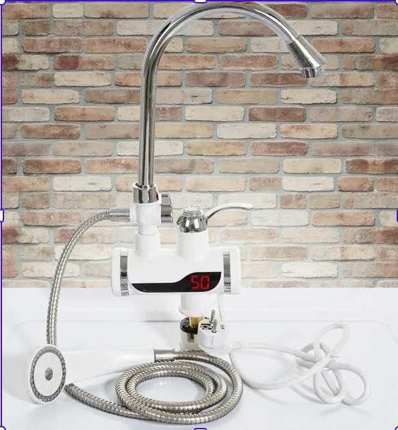 Міні бойлер водонагрівач душ з бічним підключенням