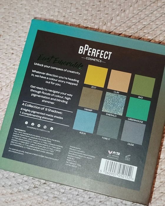 Paleta cieni BPerfect East Emeralds