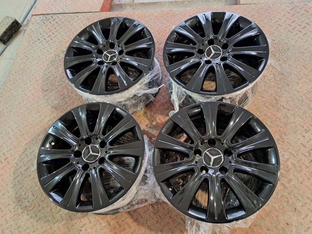 Alufelgi 16 5x112  Mercedes W212 Czarne Po renowacji