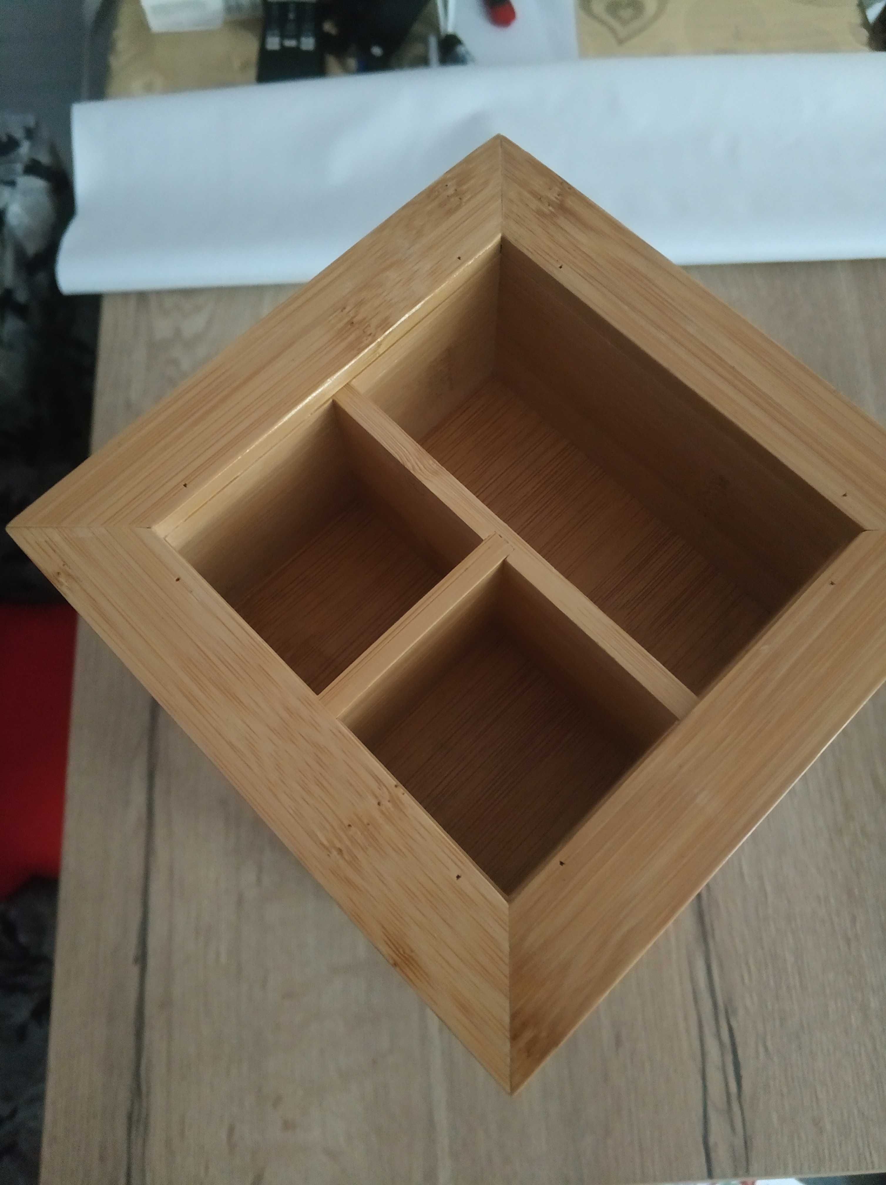 Obrotowy Pojemnik na Makaron z bambusa kuchenny do kuchni pudełko