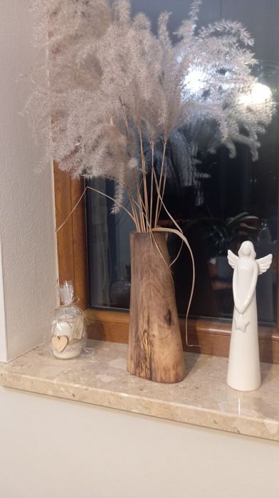 Wazon ozdobny drewniany