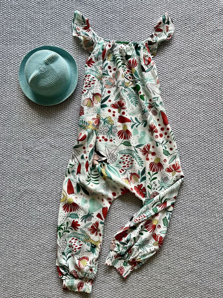 Lekki kombinezon w kwiaty • Palomino 128 134 • boho