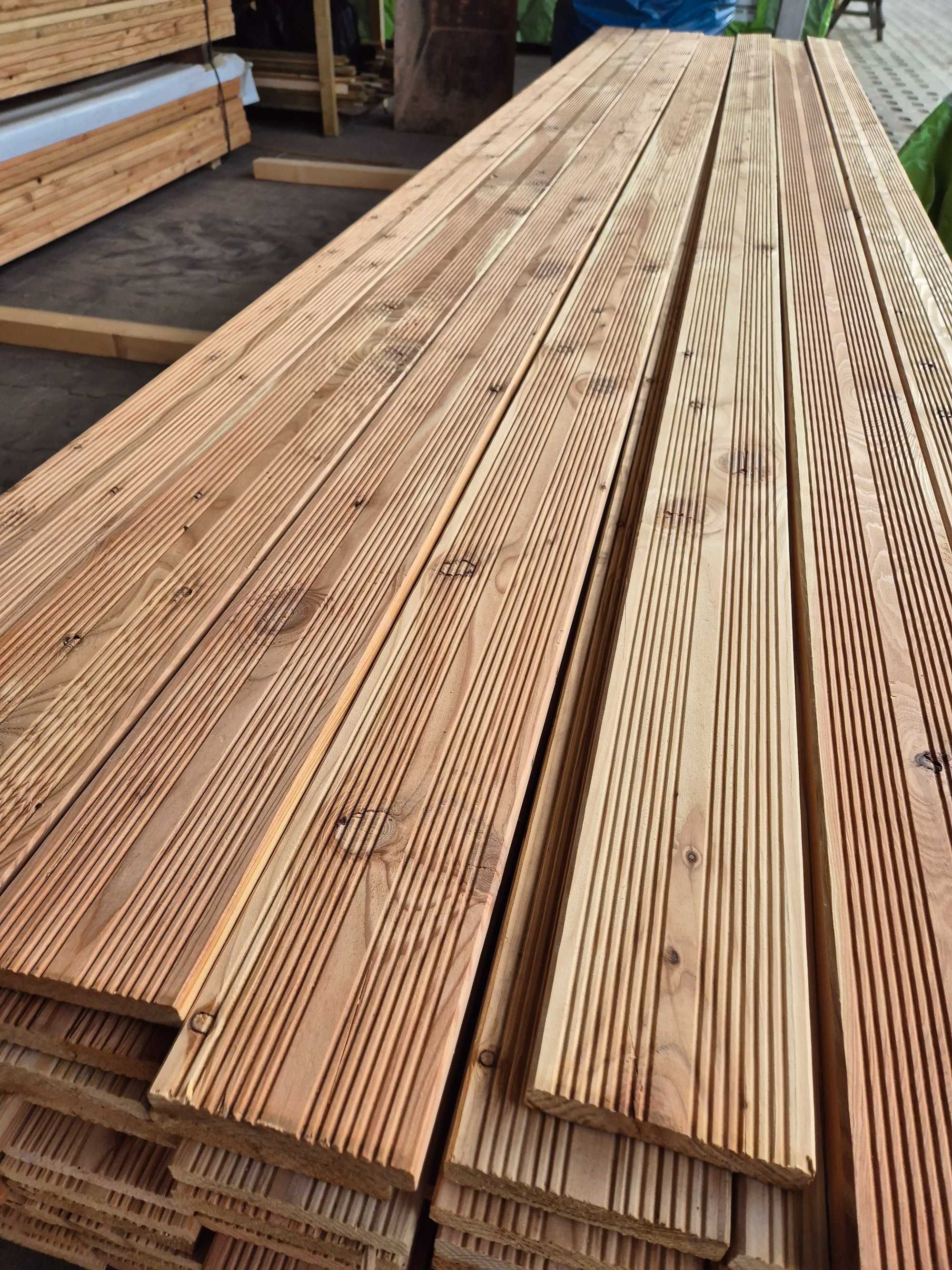 Deska tarasowa daglezja, niemiecka AB ryfel 25x125, 4m, nie modrzew!!!
