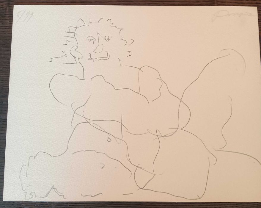 Serigrafia de Júlio Pomar numerada e assinada