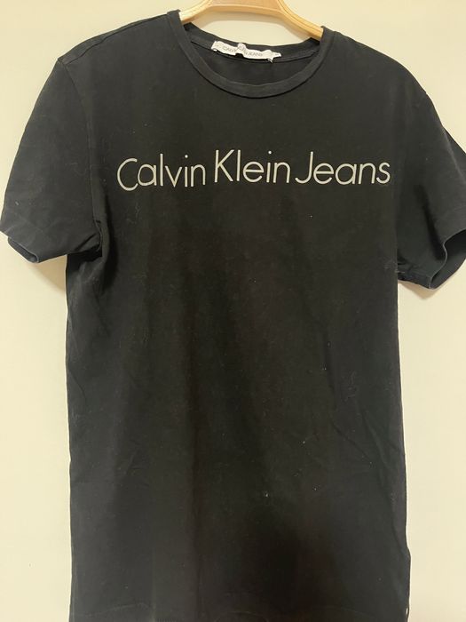 Calvin klein koszulka męska czarna rozmiar M 100% bawełna