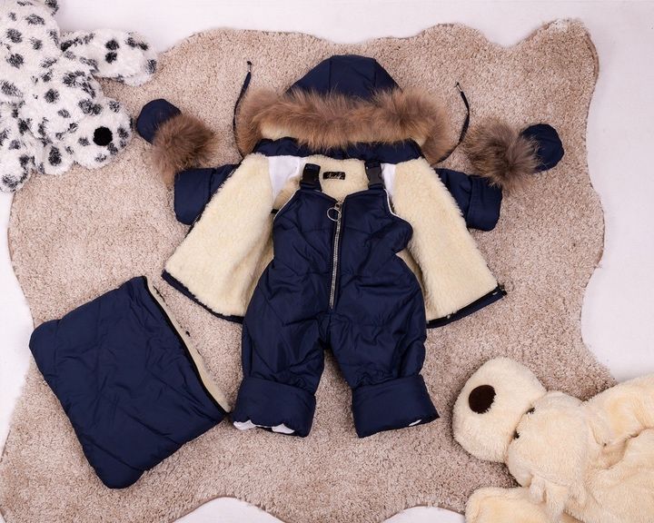 Зимовий дитячий комбінезон-трансформер 3в1 від 0 до 2 років