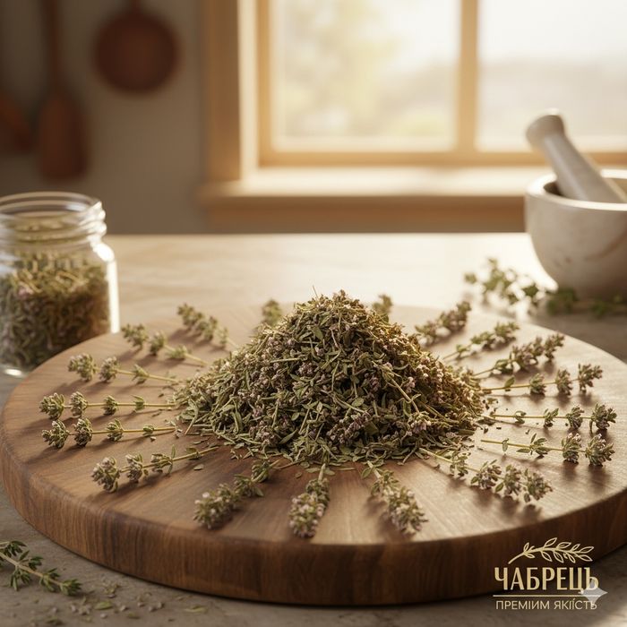 Чабрец сушений з квітами