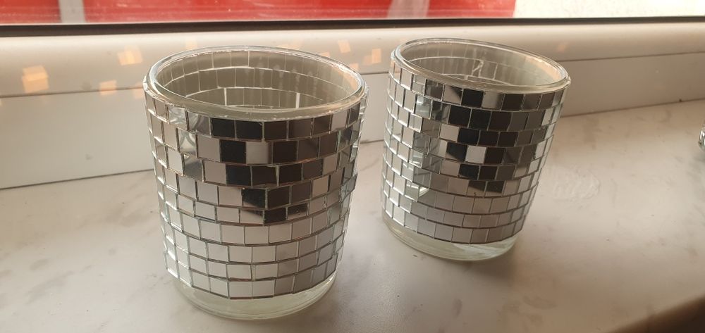 Świeczniki lustrzane