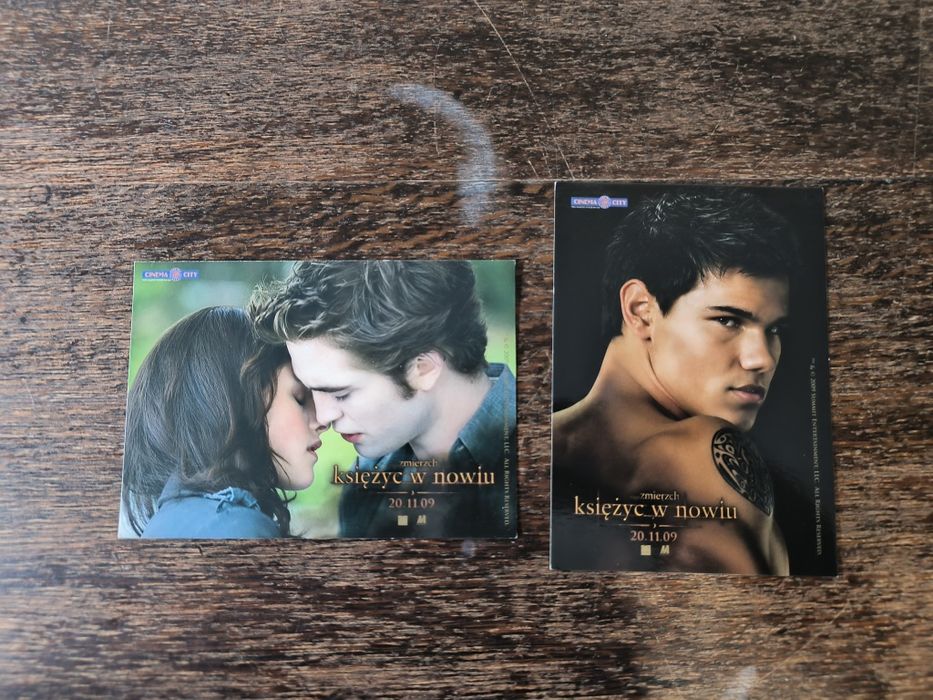 Saga zmierzch pocztówka, ulotki filmowe